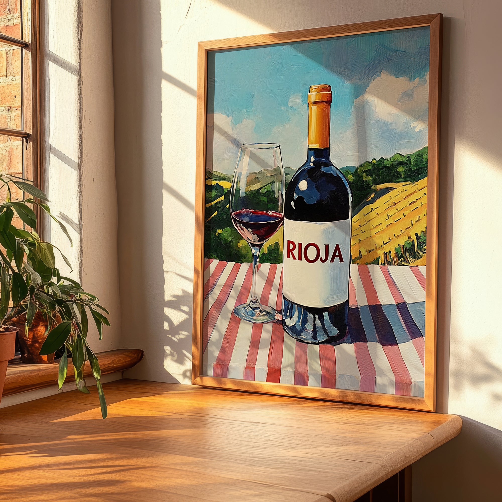 Rioja – Spanish Red Wine, Wine Bar Poster, clean layout with no caption