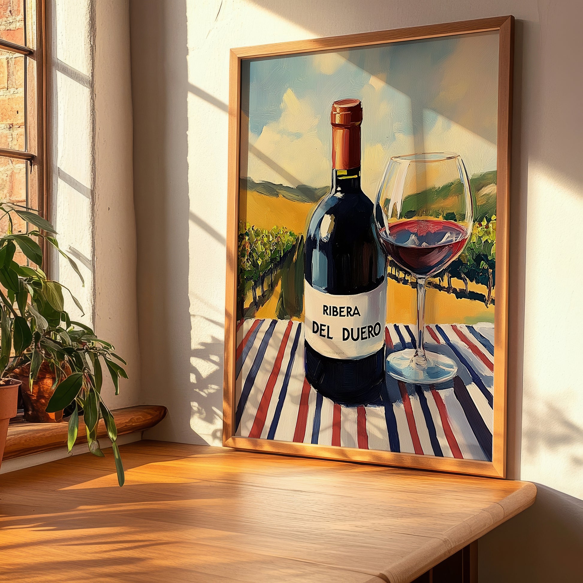 Ribera del Duero – Spanish Red Wine, Tasting Room Print, clean layout with no caption