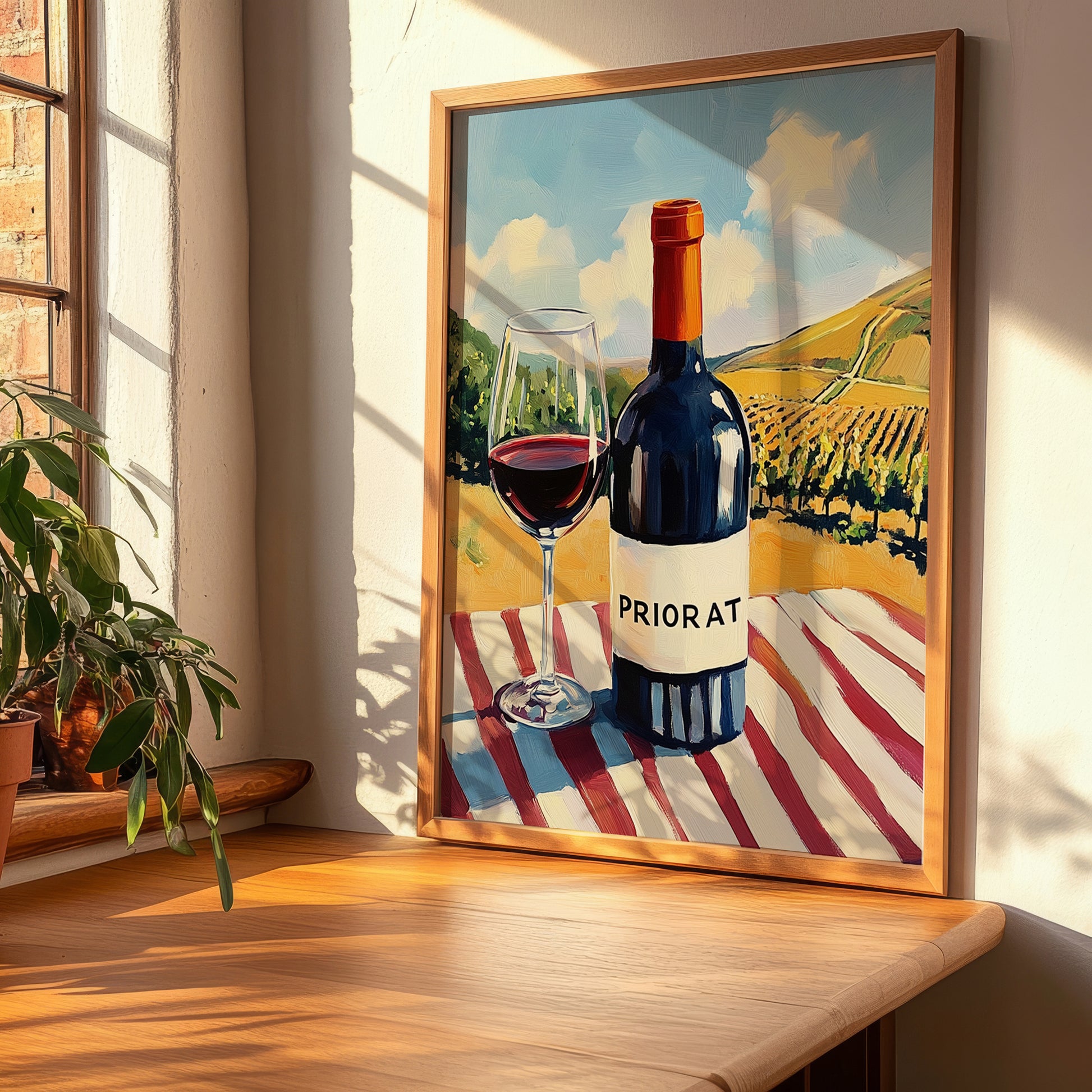 Priorat – Spanish Red Wine, Vinoteca Print, clean layout with no caption