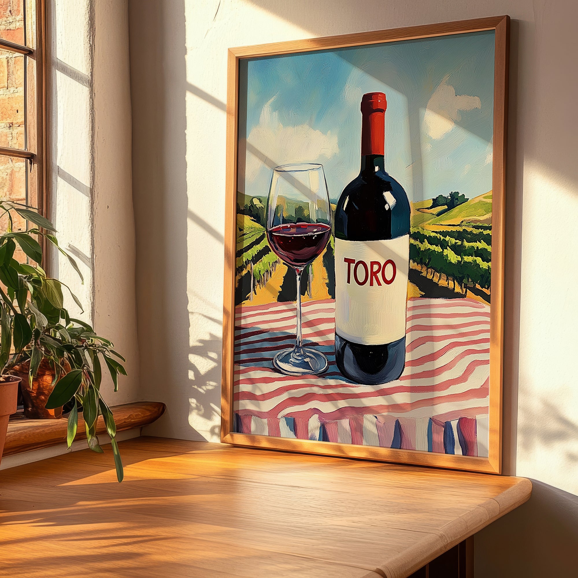 Toro – Spanish Red Wine, Vinoteca Poster, clean layout with no caption