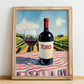 Toro – Spanish Red Wine, Vinoteca Poster, no-text version framed in wood