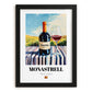 Monastrell – Spanish Red Wine, Vinoteca Painting, in sleek black frame