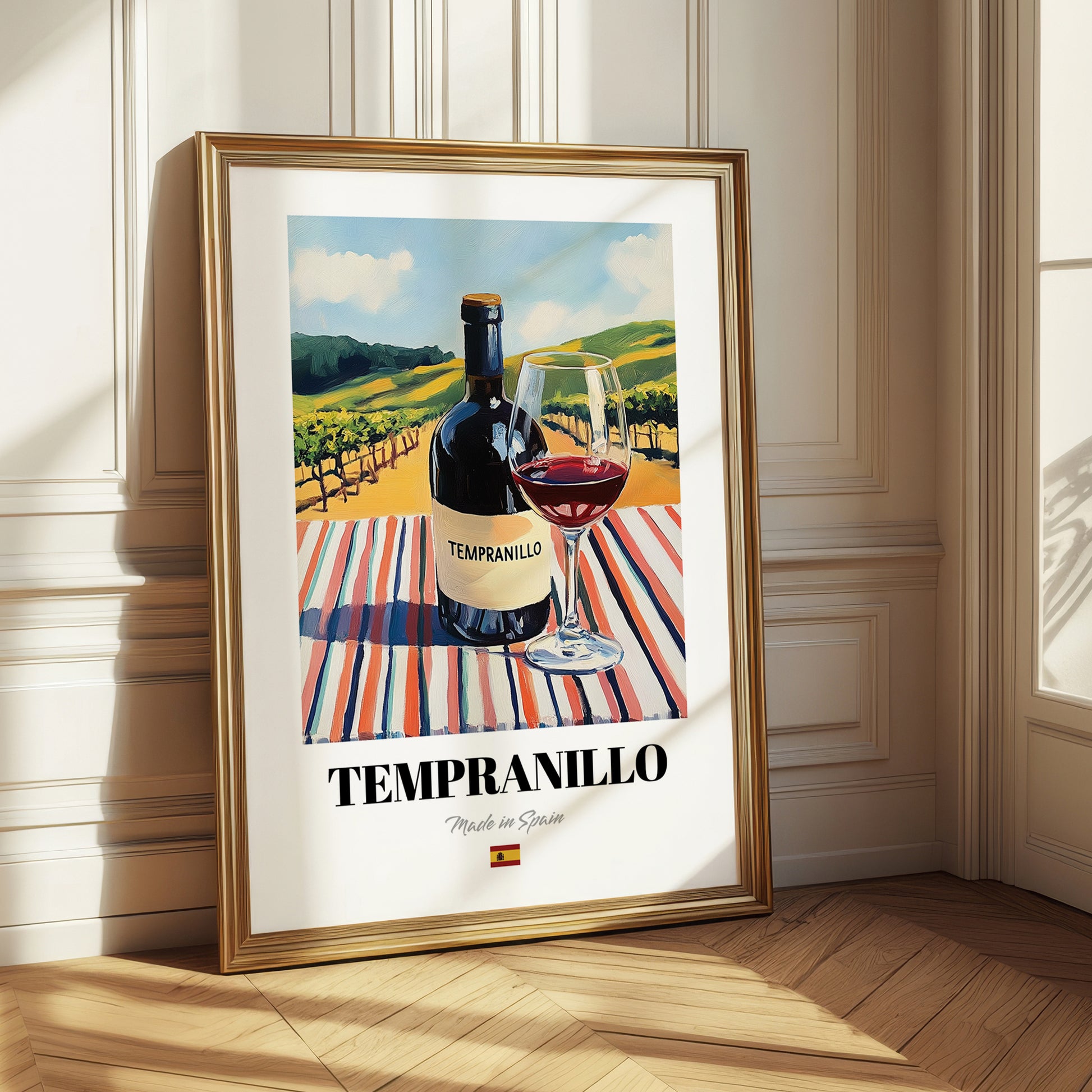 Tempranillo – Spanish Red Wine, Wine Bar Art