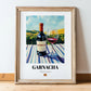 Garnacha – Spanish Red Wine, Bodega Wall Art, in wooden frame leaning on the floor