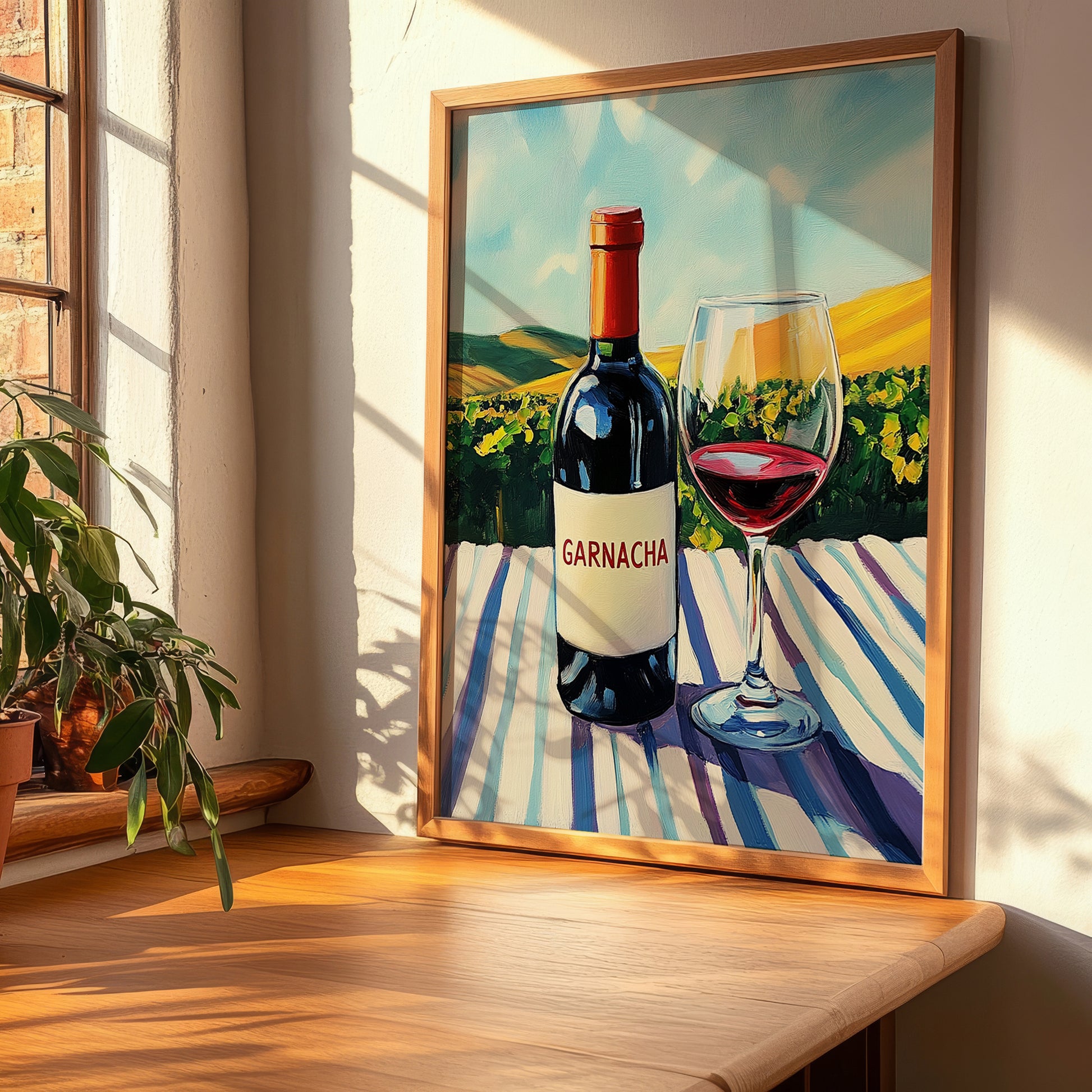 Garnacha – Spanish Red Wine, Bodega Wall Art, clean layout with no caption
