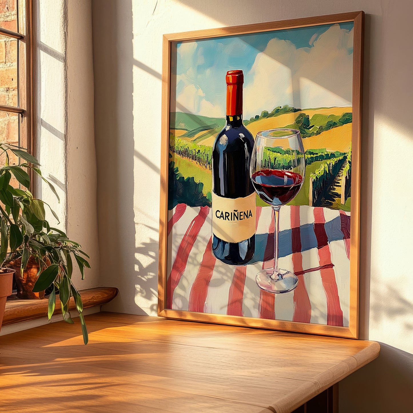 Cariñena – Spanish Red Wine, Vinoteca Poster, clean layout with no caption