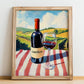 Cariñena – Spanish Red Wine, Vinoteca Poster, no-text version framed in wood