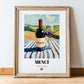 Mencí – Spanish Red Wine, Vinoteca Still Life, in wooden frame leaning on the floor