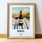Bobal – Spanish Red Wine, Vinoteca Wall Art, in wooden frame leaning on the floor