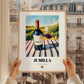 Jumilla – Spanish Red Wine, Wine Bar Poster, styled in a charming Paris street view