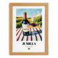 Jumilla – Spanish Red Wine, Wine Bar Poster, set in oak frame