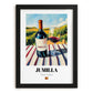 Jumilla – Spanish Red Wine, Wine Bar Poster, in sleek black frame