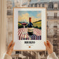 Bierzo – Spanish Red Wine, Vineyard Terrace Poster, styled in a charming Paris street view