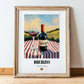 Bierzo – Spanish Red Wine, Vineyard Terrace Poster, in wooden frame leaning on the floor