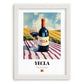 Yecla – Spanish Red Wine, Tasting Room Painting, placed in minimal white frame