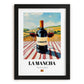 La Mancha – Spanish Red Wine, Wine Bar Poster, in sleek black frame