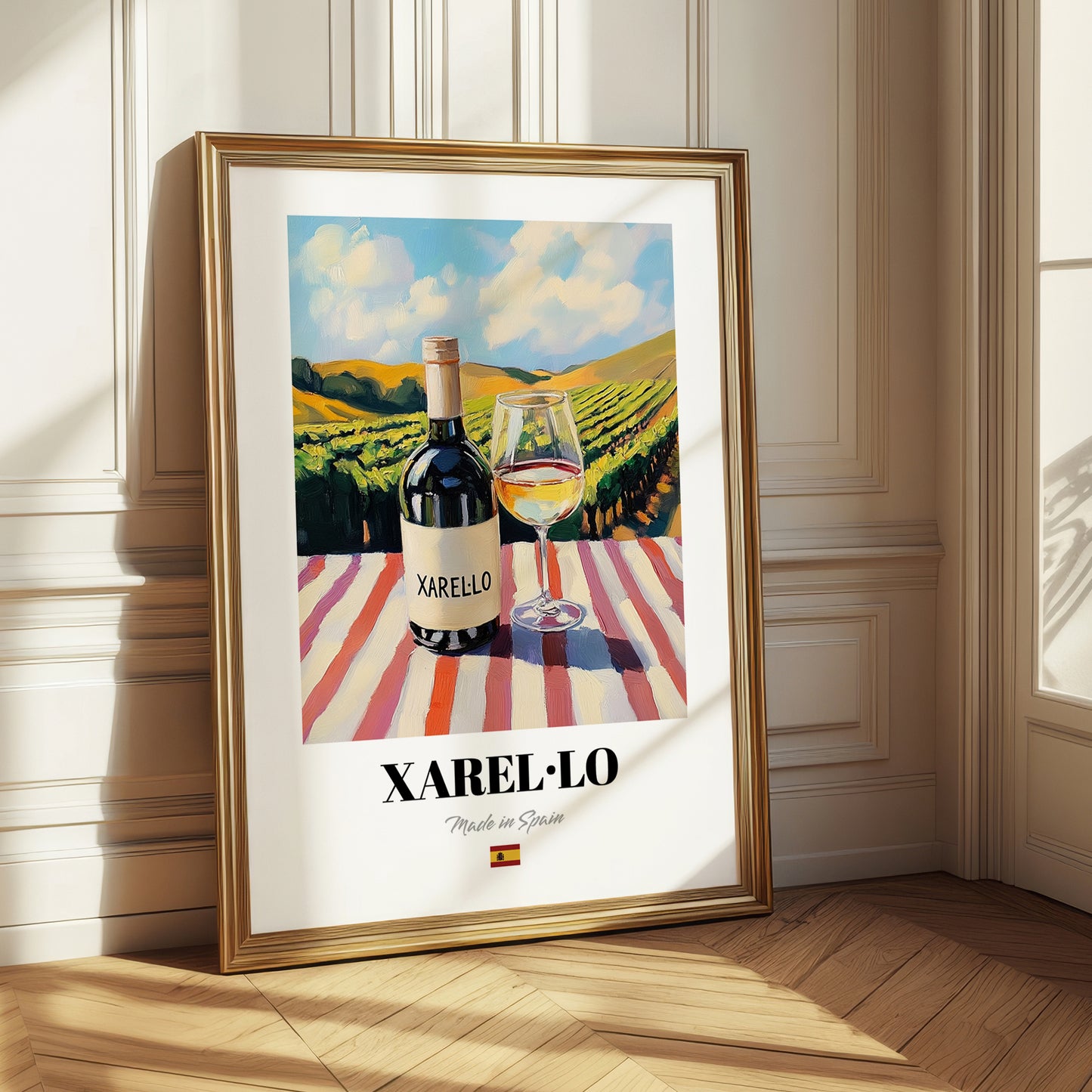 Xarel·lo – Spanish White Wine, Vineyard Terrace Poster