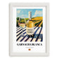 Garnacha Blanca – Spanish White Wine, Wine Bar Wall Art, placed in minimal white frame