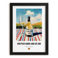 Hondarrabi Zuri – Spanish White Wine, Wine Bar Print, in sleek black frame