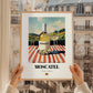 Moscatel – Spanish White Wine, Vineyard Terrace Poster, styled in a charming Paris street view