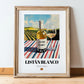 Listán Blanco – Spanish White Wine, Vinoteca Wall Decor, in wooden frame leaning on the floor