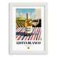 Listán Blanco – Spanish White Wine, Vinoteca Wall Decor, placed in minimal white frame