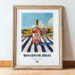 Rosado de Rioja – Spanish Rose Wine, Wine Bar Poster, in wooden frame leaning on the floor