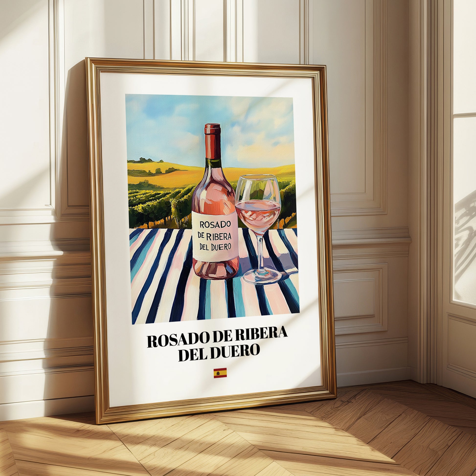 Rosado de Ribera del Duero – Spanish Rose Wine, Vineyard Terrace Wall Art