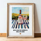 Rosado de Ribera del Duero – Spanish Rose Wine, Vineyard Terrace Wall Art, in wooden frame leaning on the floor