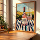 Rosado de Ribera del Duero – Spanish Rose Wine, Vineyard Terrace Wall Art, clean layout with no caption