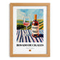Rosado de Cigales – Spanish Rose Wine, Vinoteca Poster, set in oak frame