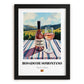 Rosado de Somontano – Spanish Rose Wine, Bodega Painting, in sleek black frame