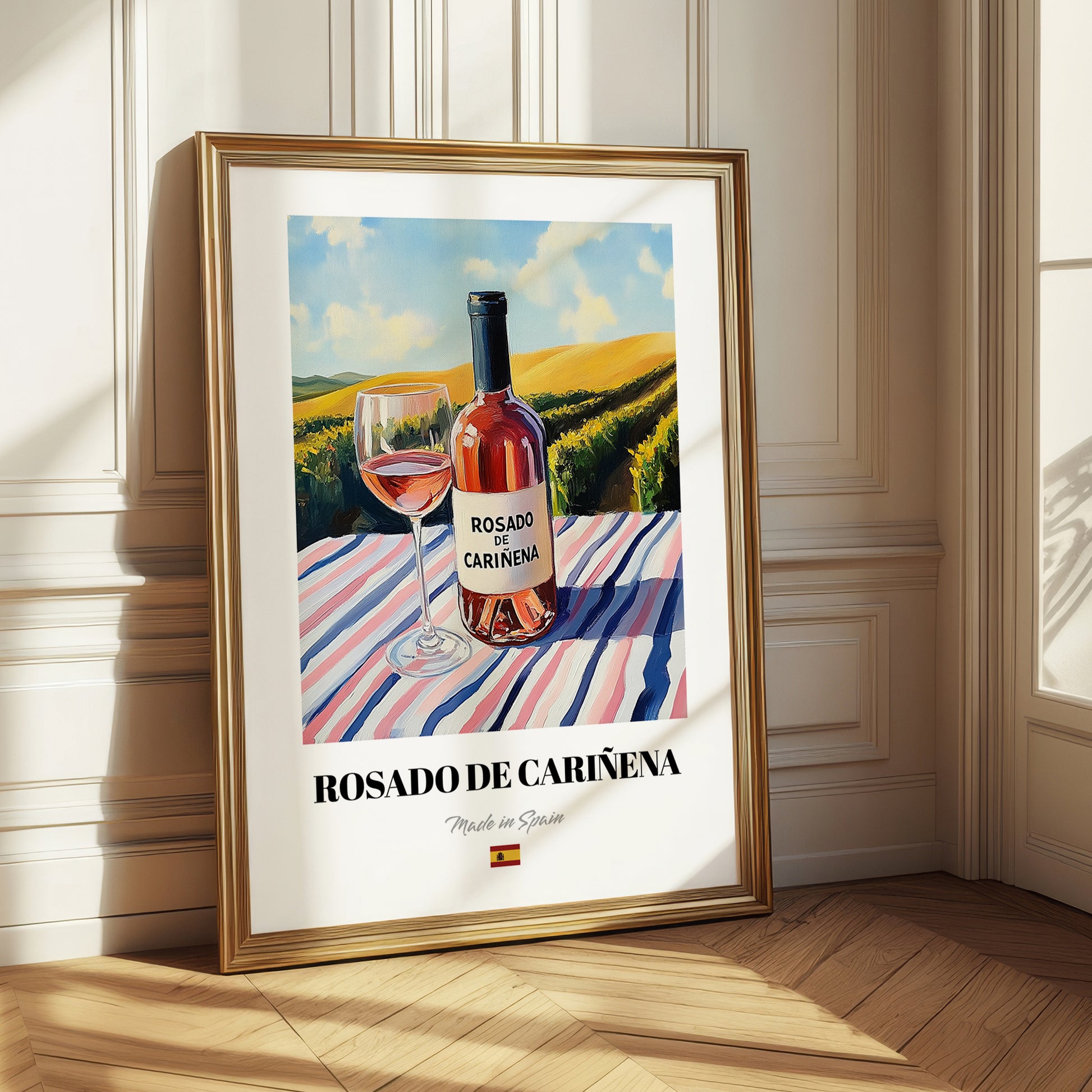 Rosado de Cariñena – Spanish Rose Wine, Wine Bar Poster
