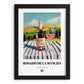 Rosado de La Mancha – Spanish Rose Wine, Vinoteca Illustration, in sleek black frame