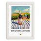 Rosado de La Mancha – Spanish Rose Wine, Vinoteca Illustration, placed in minimal white frame
