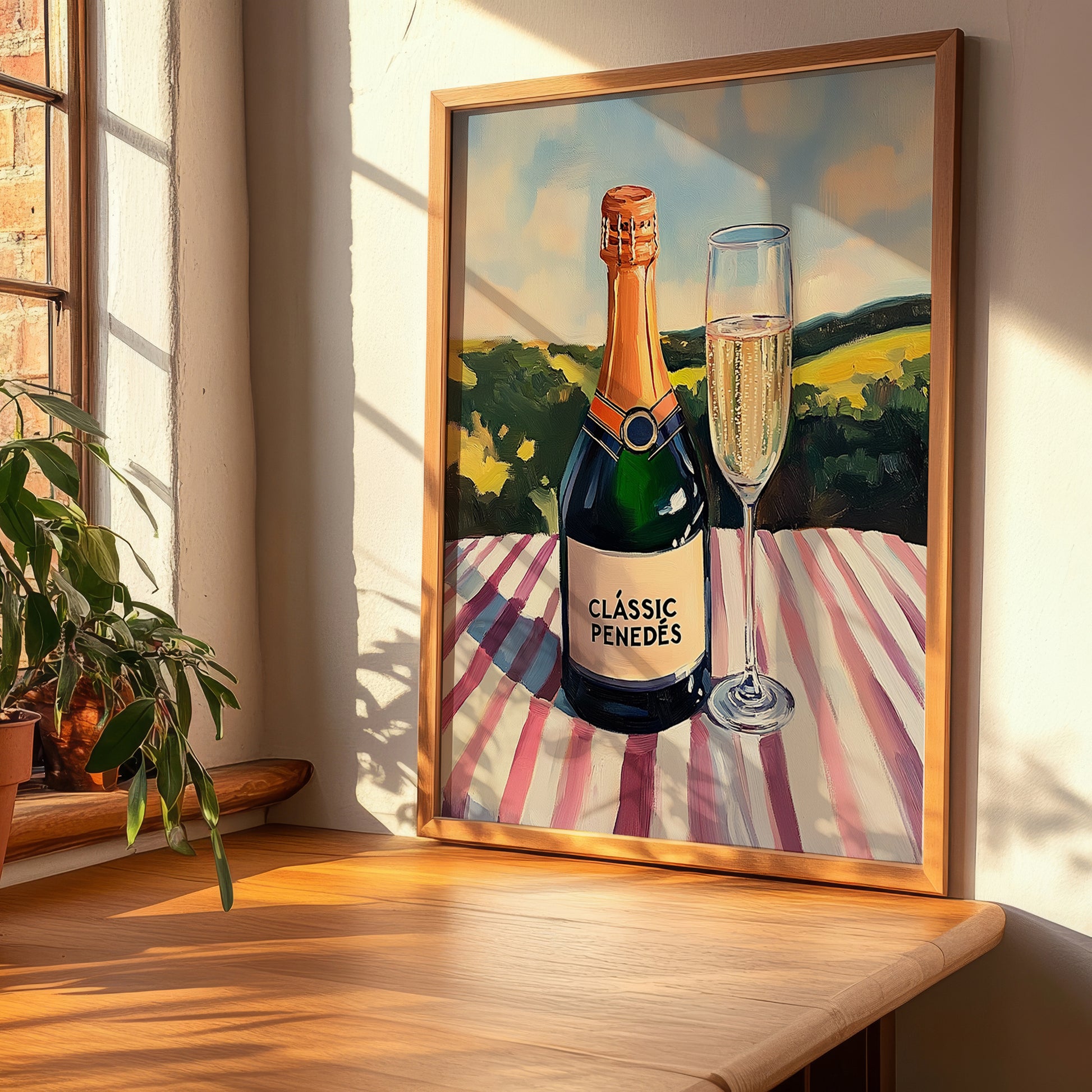 Clàssic Penedès – Spanish Sparkling Wine, Bodega Wall Decor, clean layout with no caption