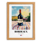 Bordeaux – French Red Wine, Wine Bar Poster, set in oak frame