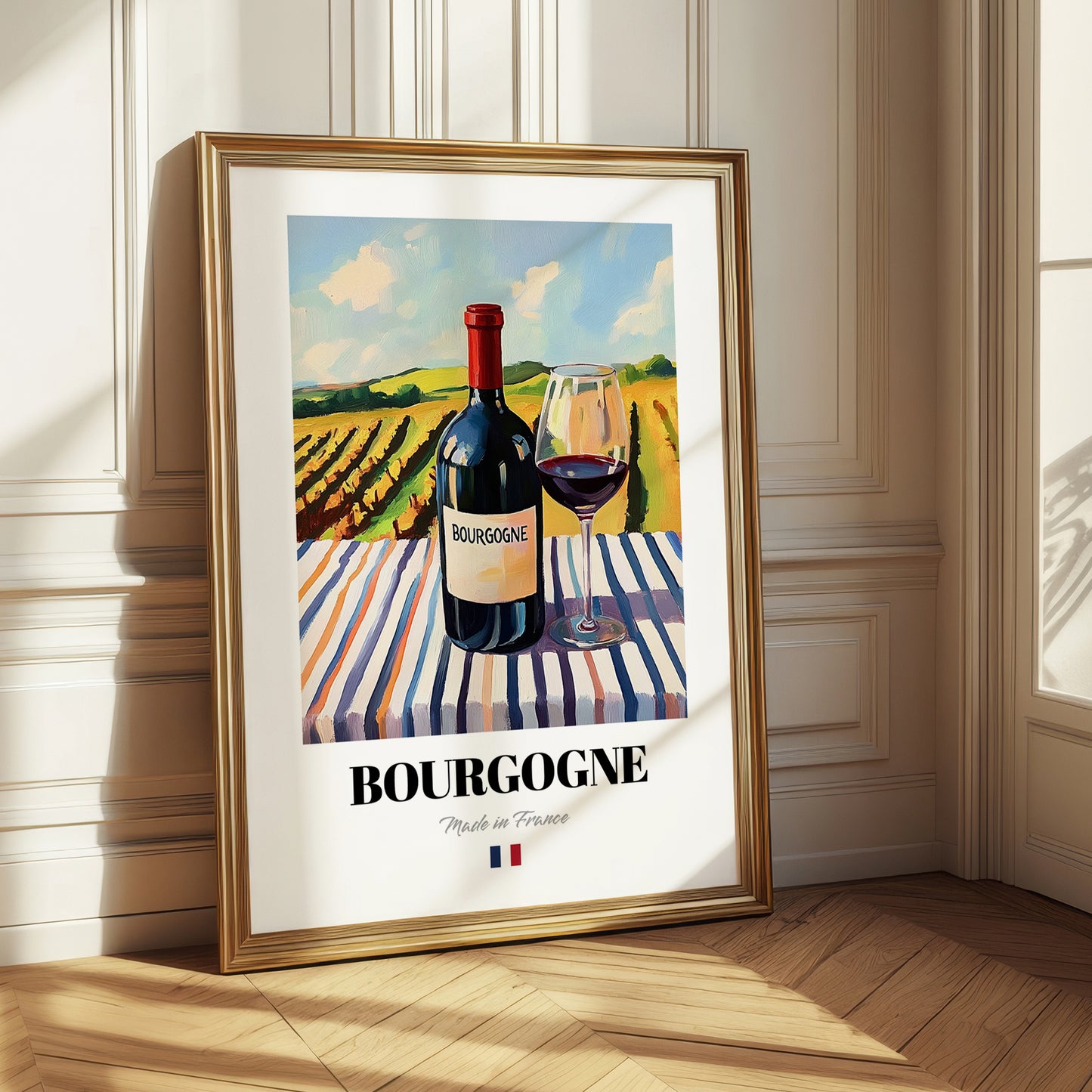 Bourgogne – French Red Wine, Vinoteca Print