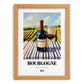 Bourgogne – French Red Wine, Vinoteca Print, set in oak frame