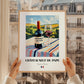 Châteauneuf-du-Pape – French Red Wine, Wine Bar Print, styled in a charming Paris street view