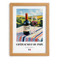 Châteauneuf-du-Pape – French Red Wine, Wine Bar Print, set in oak frame