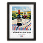 Châteauneuf-du-Pape – French Red Wine, Wine Bar Print, in sleek black frame