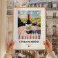 Côtes du Rhône – French Red Wine, Vinoteca Poster, styled in a charming Paris street view