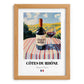 Côtes du Rhône – French Red Wine, Vinoteca Poster, set in oak frame