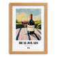Beaujolais – French Red Wine, Vinoteca Wall Art, set in oak frame