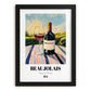 Beaujolais – French Red Wine, Vinoteca Wall Art, in sleek black frame