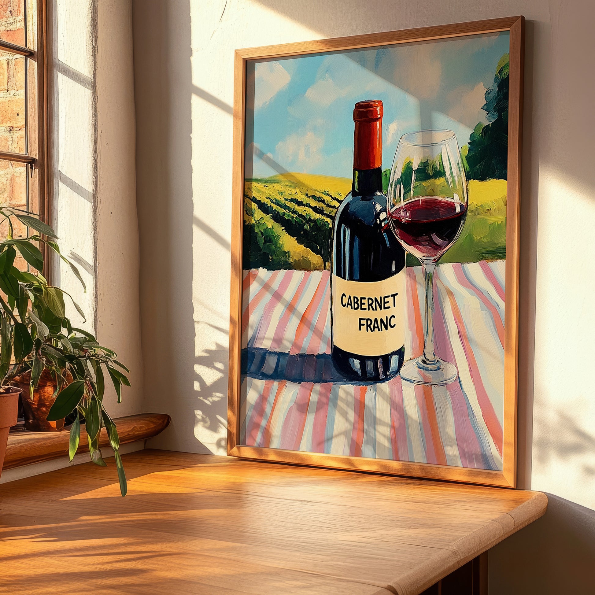 Cabernet Franc – French Red Wine, Enoteca Poster, clean layout with no caption