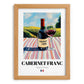 Cabernet Franc – French Red Wine, Enoteca Poster, set in oak frame