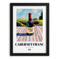 Cabernet Franc – French Red Wine, Enoteca Poster, in sleek black frame