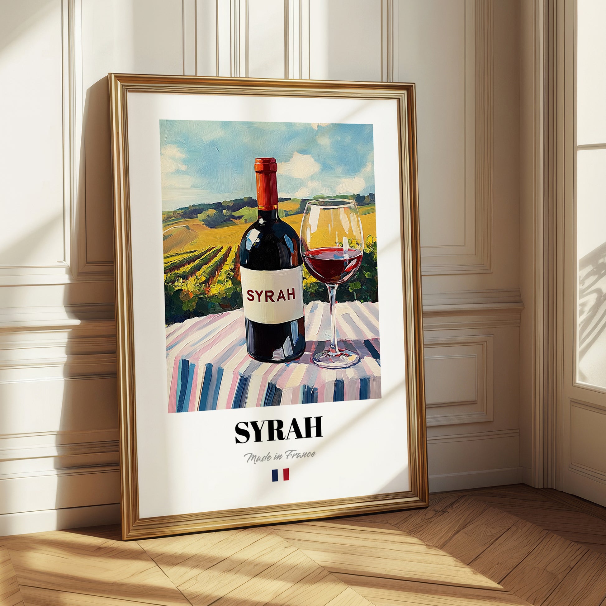 Syrah – French Red Wine, Vinoteca Poster